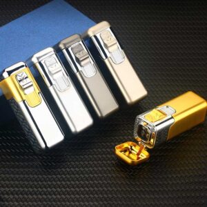 Best Custom Cigar Lighter Quad Flame Butane Cigar Lighter custom printed LOGO LCT354