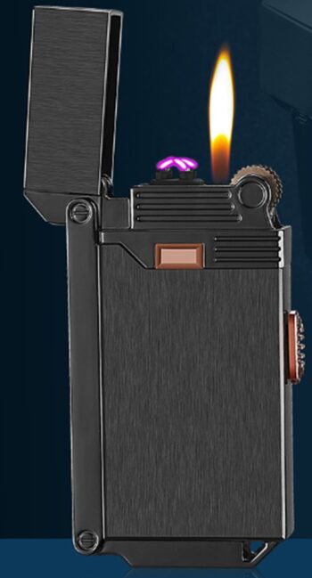 Gas Flame with USB ARC Lighter