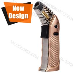 Cool Custom Cigar lighter with Safety Lock Big Butane Tank Custom Design LCB165