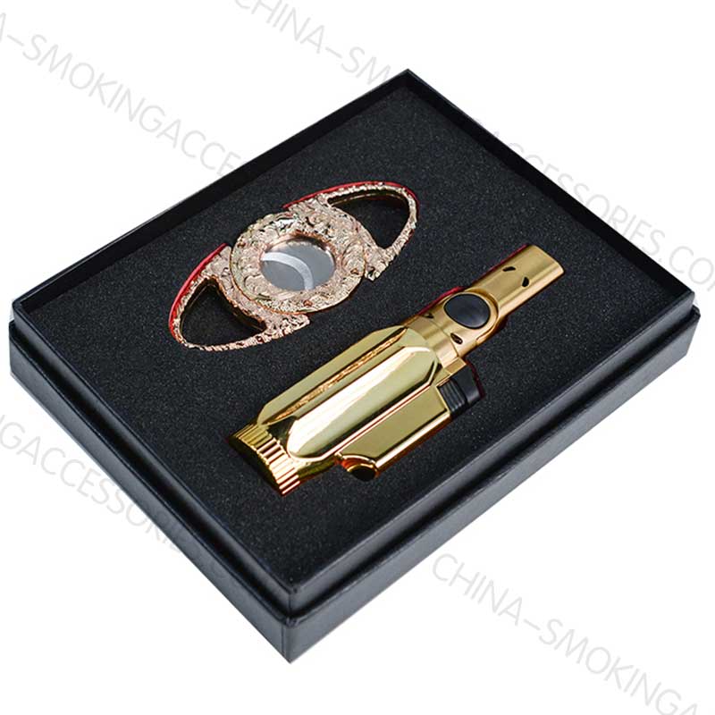 Cigar Accessories Gifts Custom Cigar Cutter Lighter Set