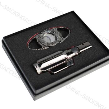 Cigar Accessories Gifts Custom Colors and LOGO of Cigar Cutter Lighter Set A403