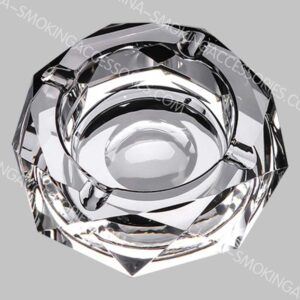 Round Crystal Smoking Ashtray k9 Rainbow Crystal Ashtray Glass For Indoors and outdoors AS540-02