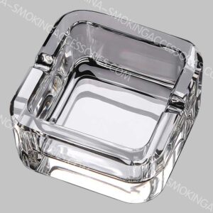 Custom Crystal Ashtray Glass Small Crystal Cigarette Ashtray for Indoors and Outdoors AS532-01