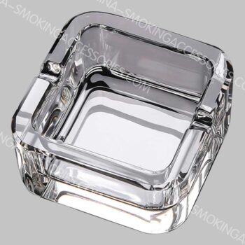 Custom Crystal Ashtray Glass Small Crystal Cigarette Ashtray for Indoors and Outdoors AS532-01