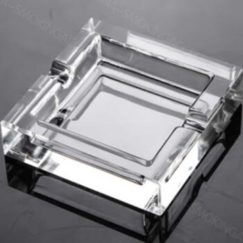 Square crystal glass Ashtray smoking 9CM Straight square AS552