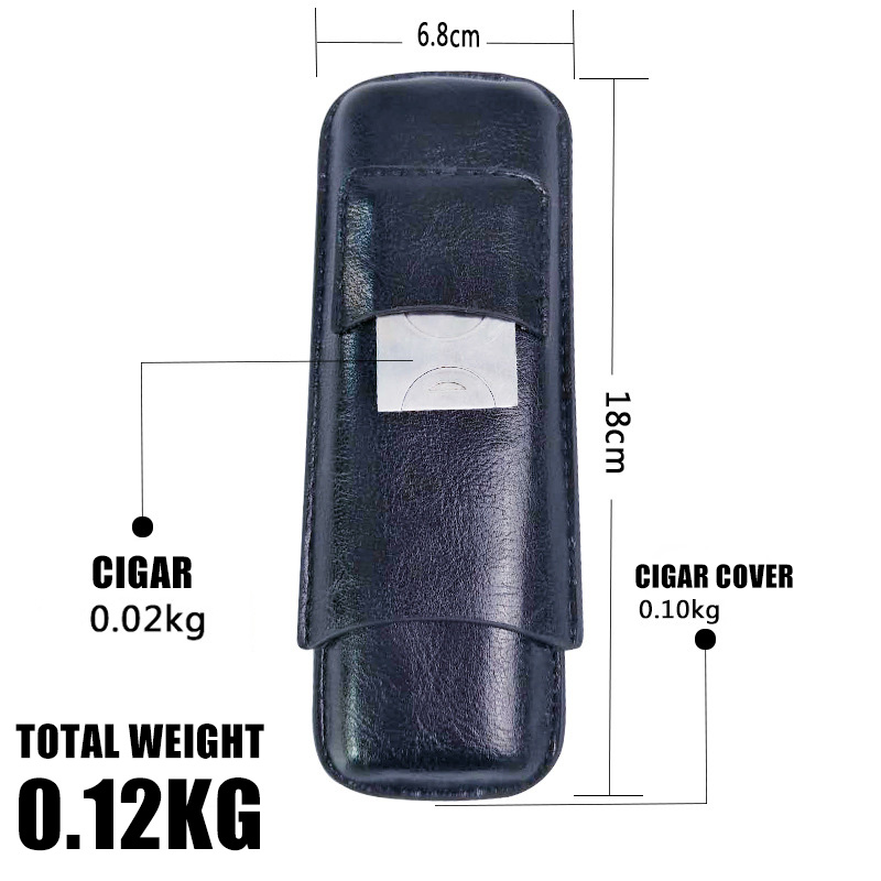 Cigar Case Set with Cigar Cutter Pocket KR1003
