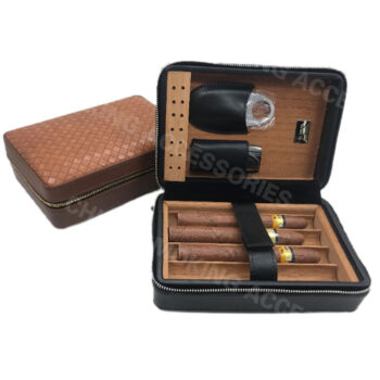 custom leather cigar accessory case KV7002