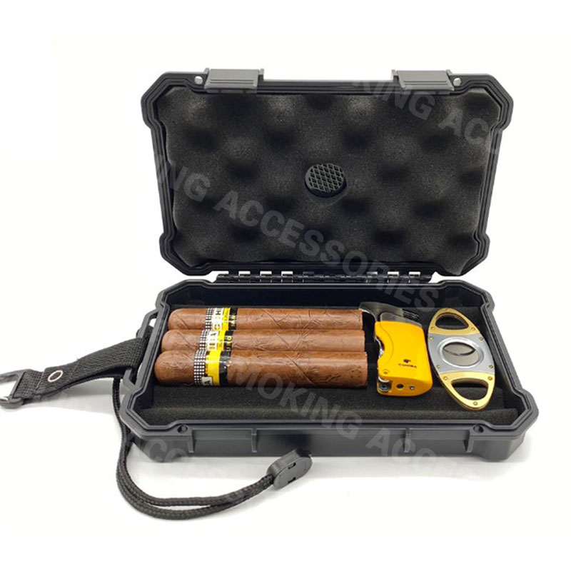 Custom Cigar Plastic Travel Humidor Case KV5001