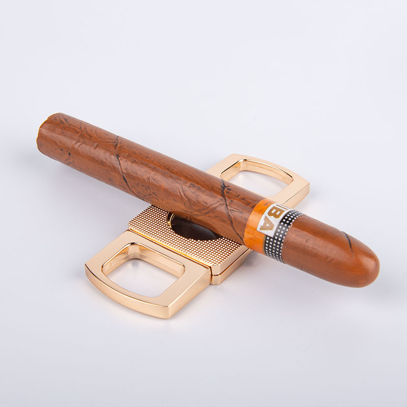 Cigar Cutter Holder Kit cigar cutter engraved Double Blade Cut C006