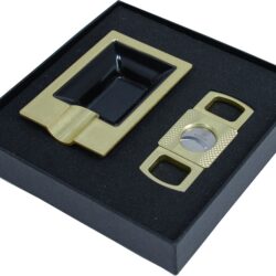 Custom Cigar Accessories Set customized Ashtray Set Cigar Cutter Z005